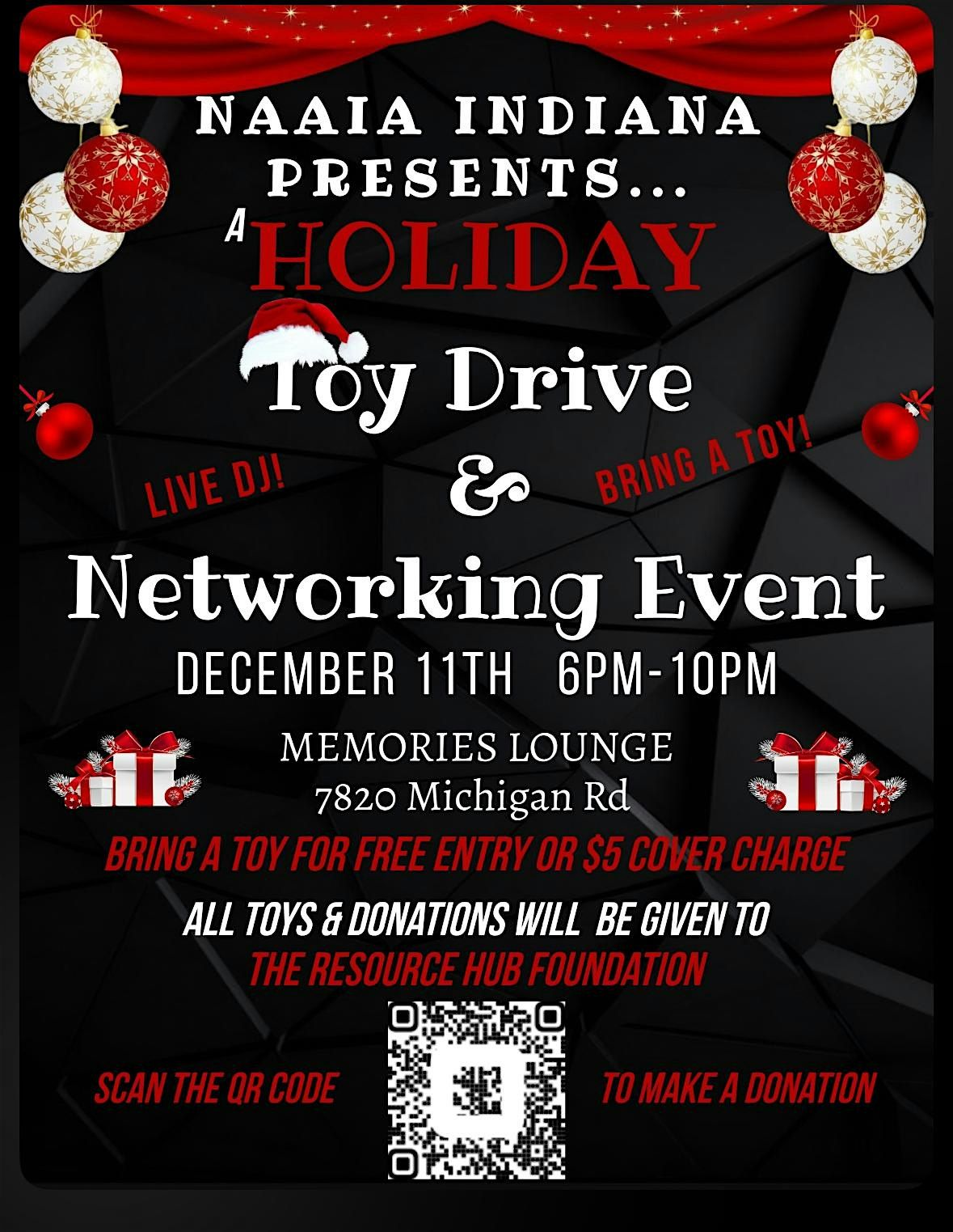 NAAIA Indiana Toy Drive & Networking Event, 11 December | Event in Indianapolis | AllEvents