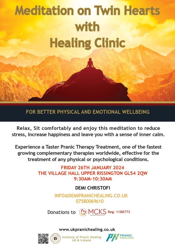 Twin Heart Meditation & Healing Clinic , Upper Rissington, Bourtonon