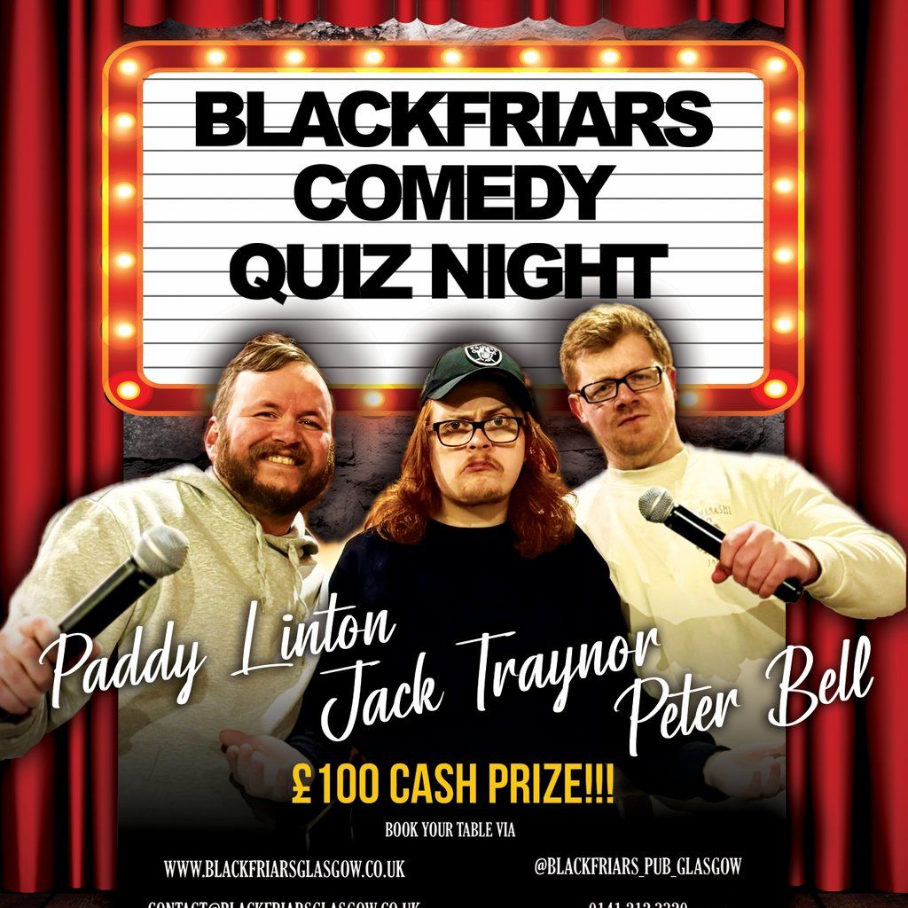 Blackfriars Comedy Quiz Night! | Event in Glasgow | AllEvents