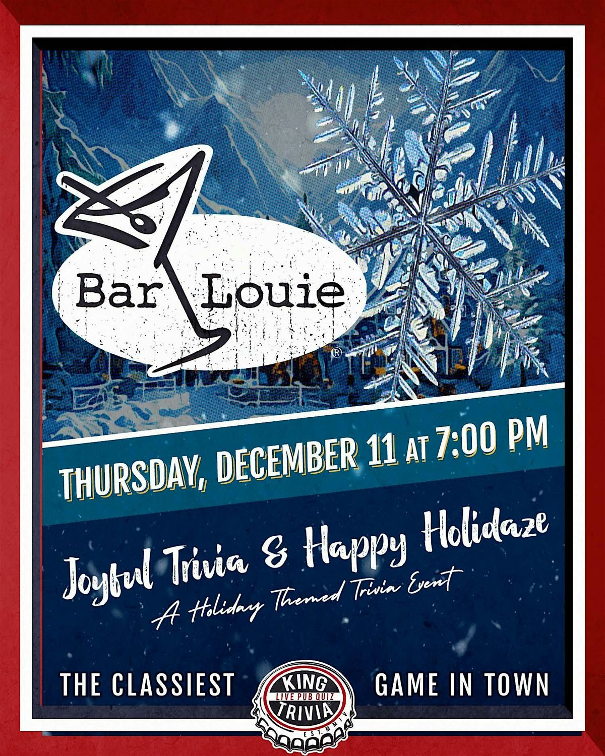 Holiday Music Theme Trivia Night at Bar Louie Evansville, 11 December | Event in Evansville | AllEvents