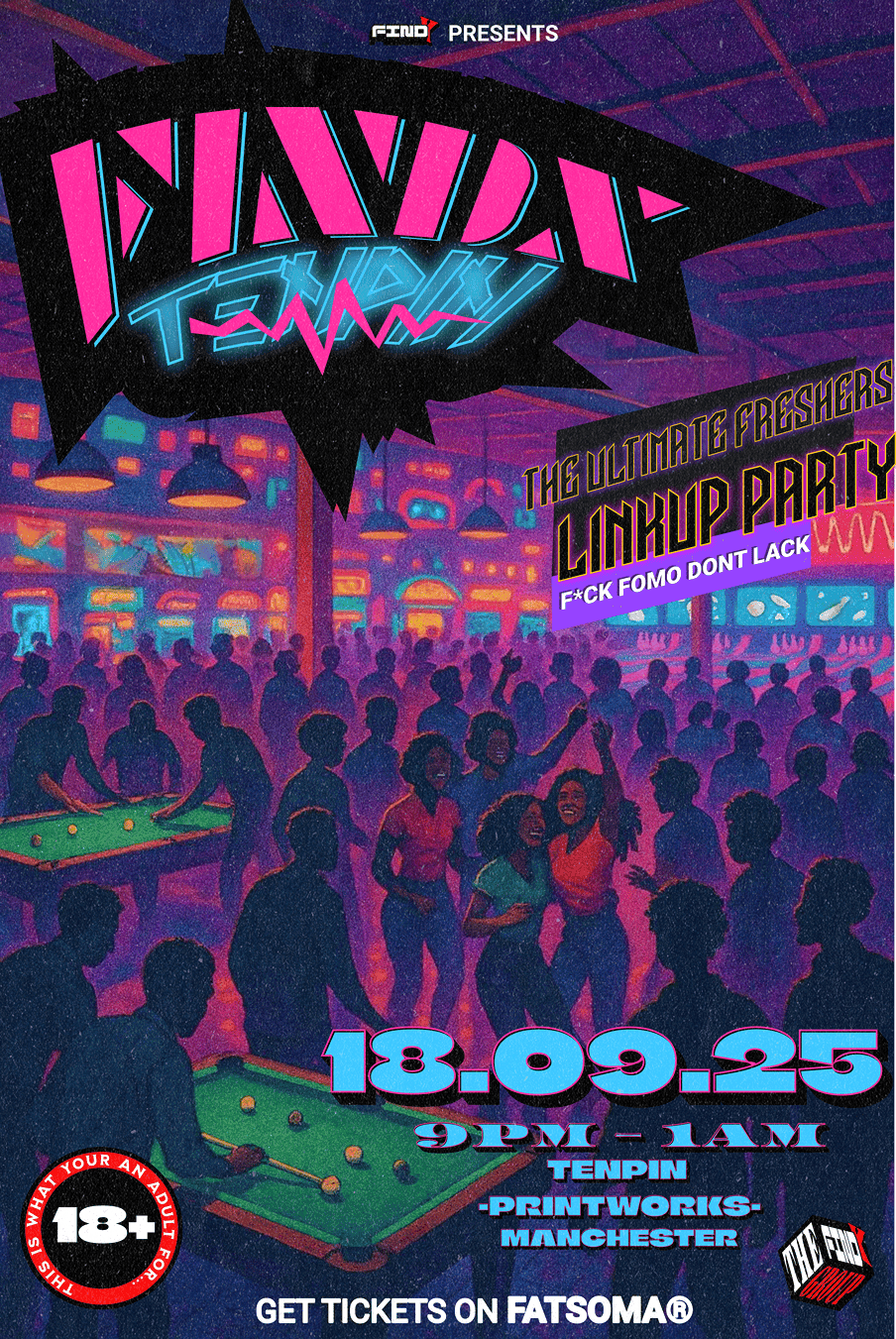 FINDX TENPIN, 18 September | Event in Manchester | AllEvents