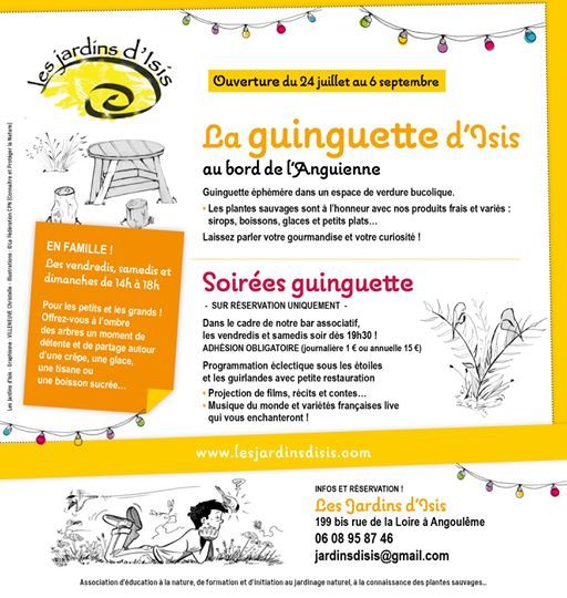 Soiree Cirque Et Projection A La Guinguette Disis Les Jardins D Isis Angouleme 25 July
