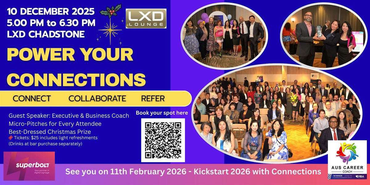 Power Your Connections – Christmas Networking Edition, 10 December | Event in Chadstone | AllEvents