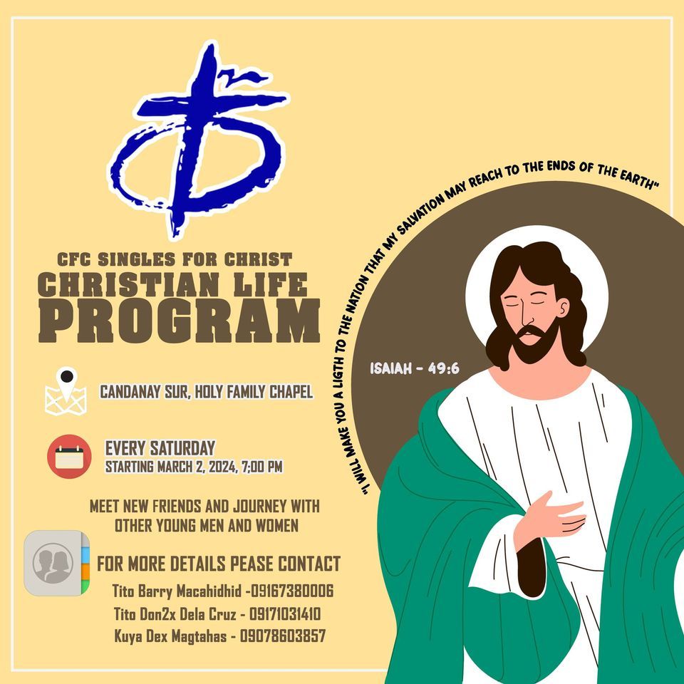 Christian Life Program! , Candanay Sur, Siquijor, Siquijor, Dumaguete ...