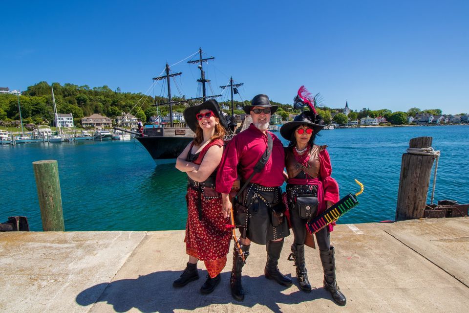 Black Murray at the Great Lakes Pirate Festival, Star Line Mackinac