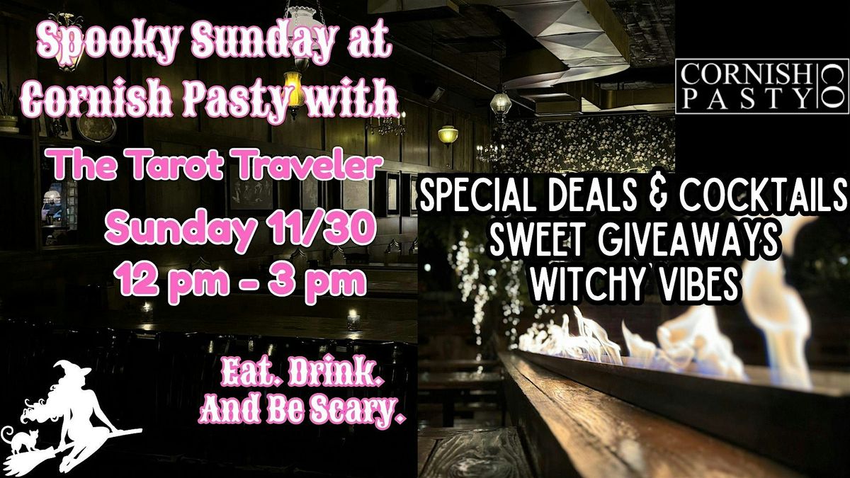 Spooky Sunday with The Tarot Traveler at Cornish Pasty!, 30 November | Event in Flagstaff | AllEvents