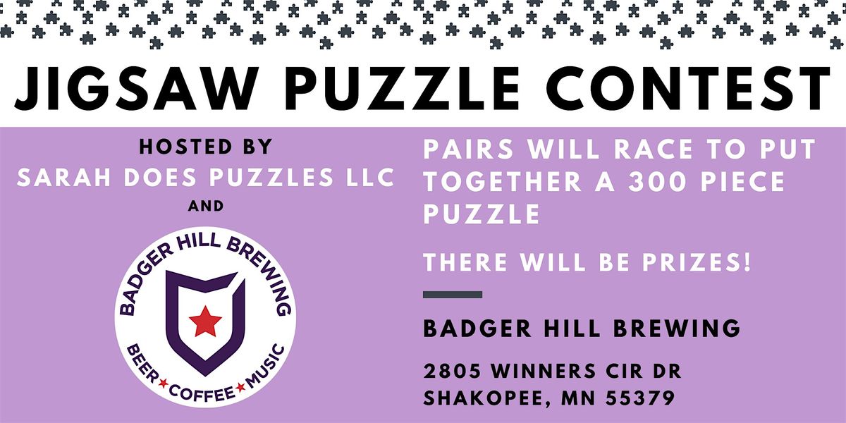 Pairs Jigsaw Puzzle Contest at Badger Hill Brewing - Feb 2026, 10 February | Event in Shakopee | AllEvents