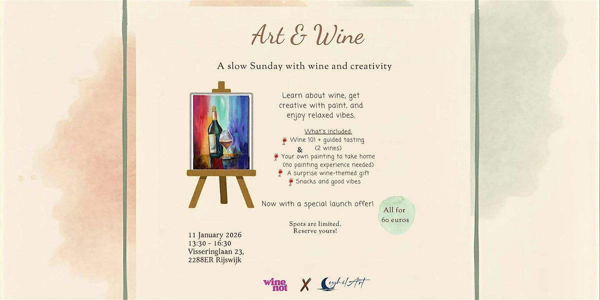 Art & Wine Exploration Workshop, 11 January | Event in Rijswijk | AllEvents