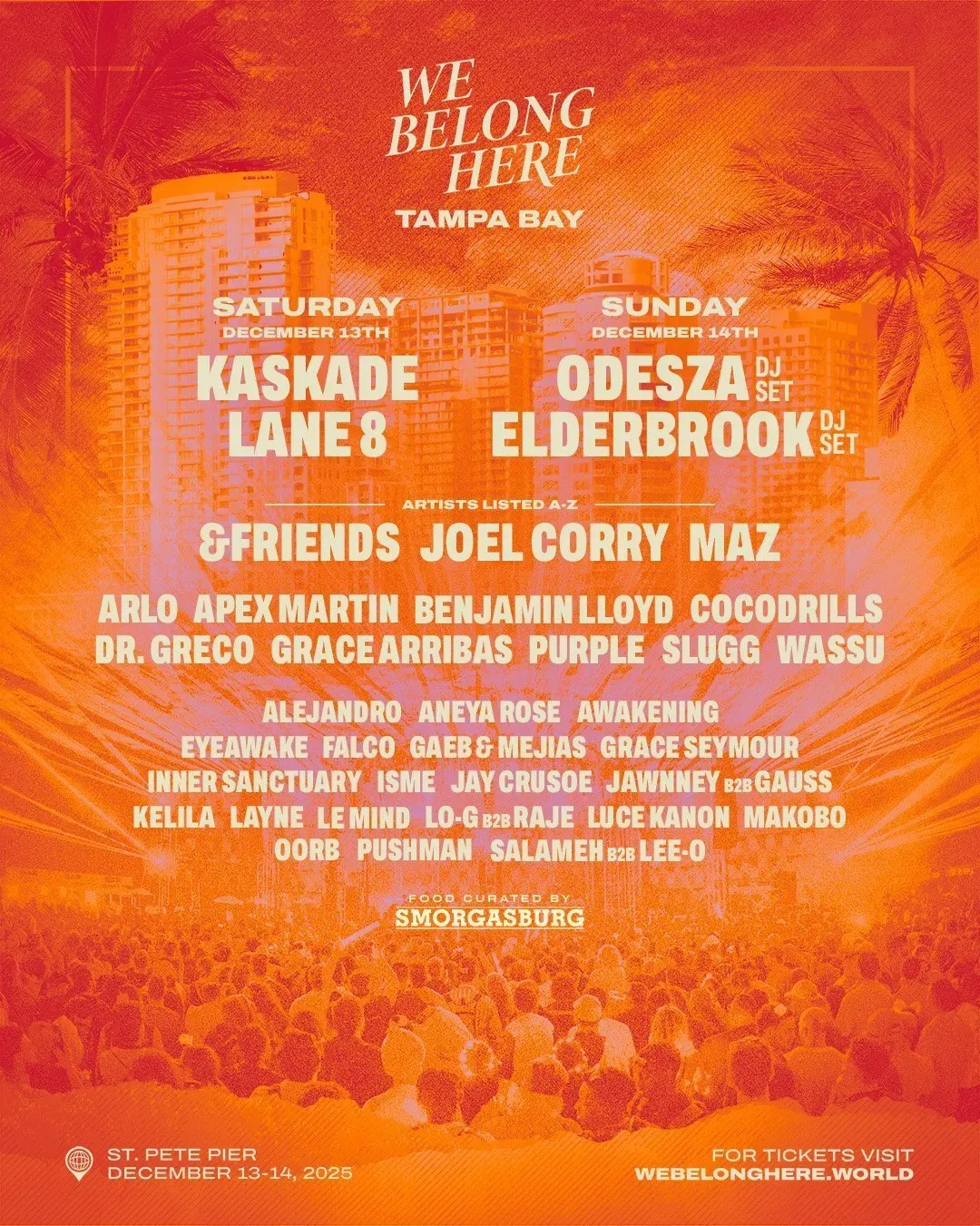 2025 We Belong Here Tampa Bay - 2 Day Pass at Spa Beach Park at St Pete Pier, 13 December | Event in St. Petersburg