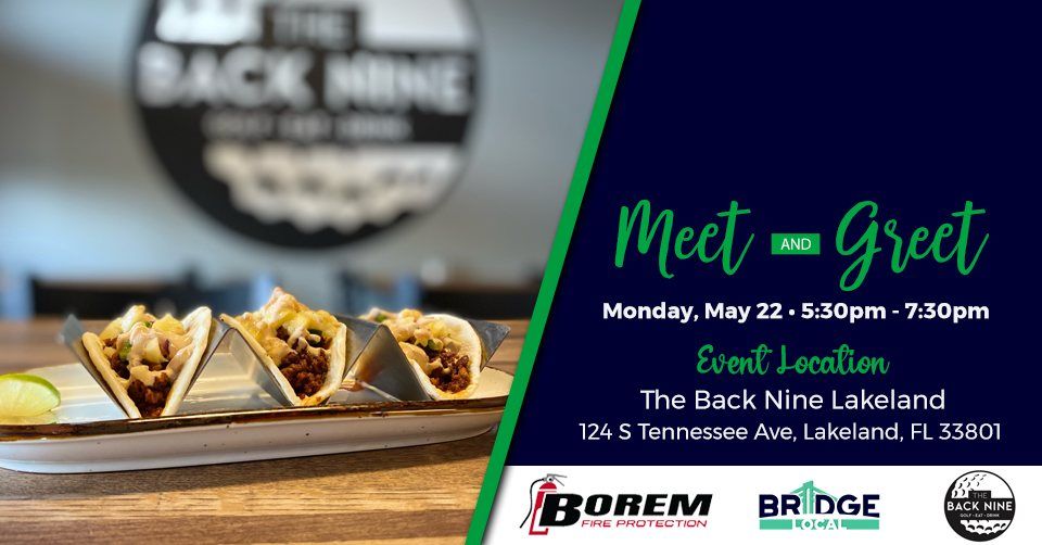 BRIDGE Local Meet & Greet Networking Event, The Back Nine Downtown
