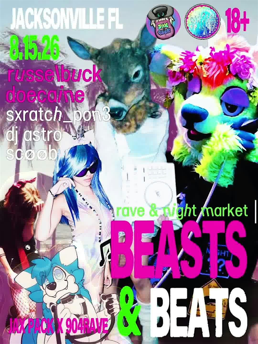 Russellbuck Rave Cd JAX FL: russel buck + doecaine BEASTS & BEATS RAVE by Jax Pack and ...