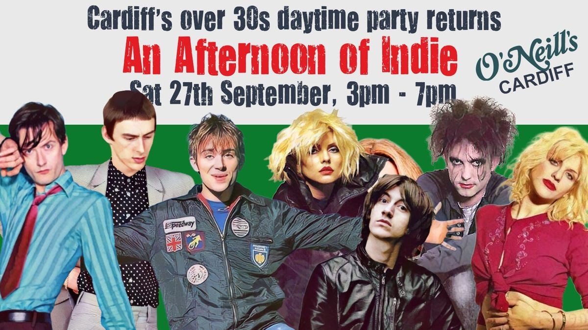 CARDIFF: An Afternoon of indie - Indie for the over 30s: 27th September, 3pm-7pm, 27 September | Event in Cardiff