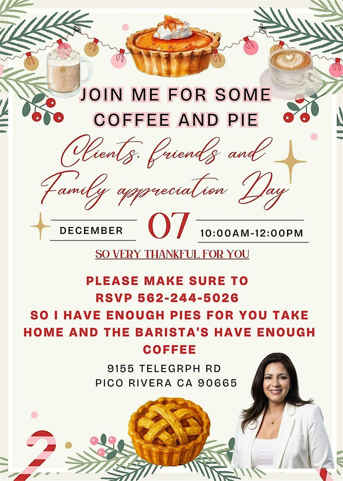 Clients ,Friends and Family appreciation day, 7 December | Event in Pico Rivera | AllEvents