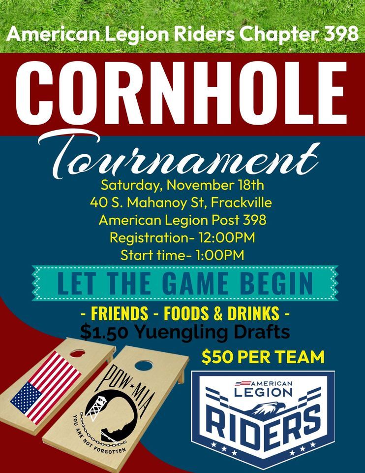 American Legion Riders Chapter 398 Cornhole Tournament, Frackville