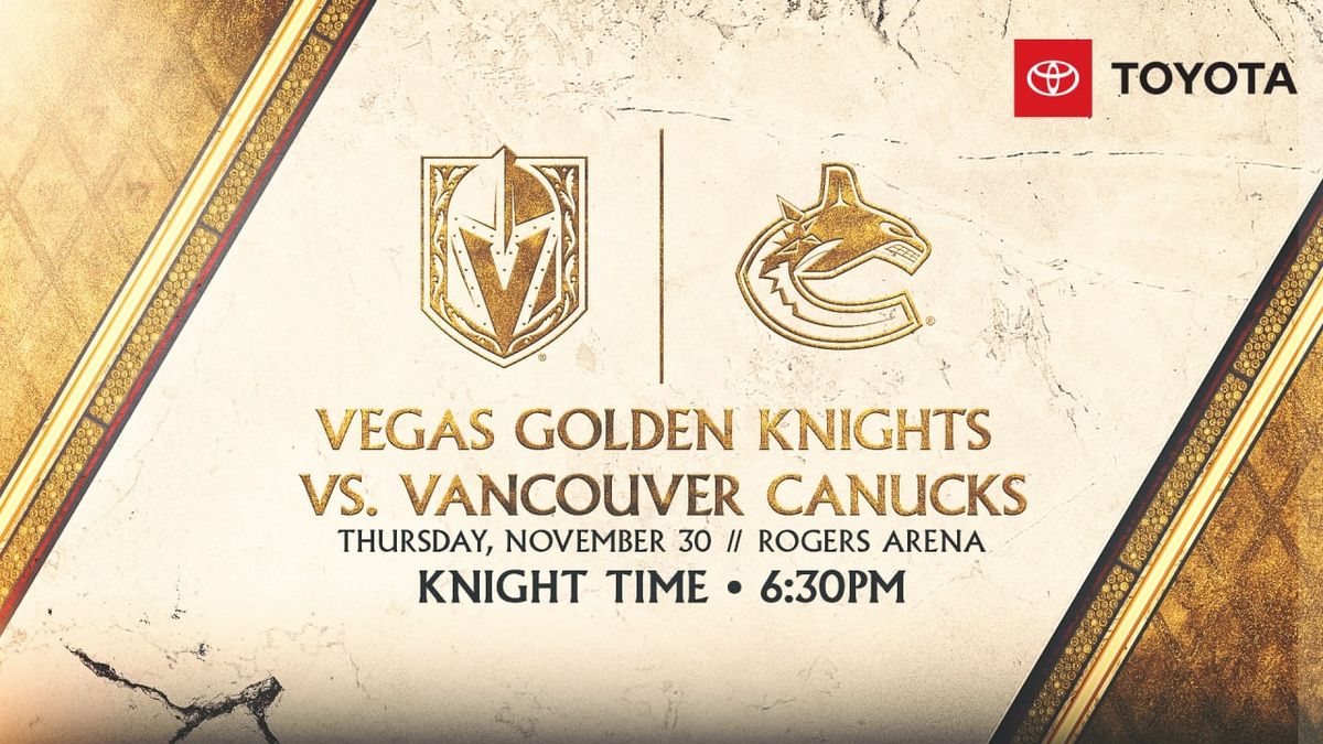 Vegas Golden Knights vs. Vancouver Canucks, 29 March | Event in Las Vegas | AllEvents