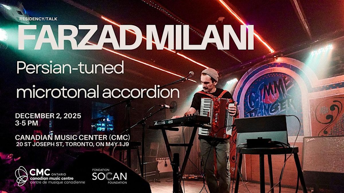 Persian-Tuned Microtonal Accordion, 2 December | Event in Toronto | AllEvents
