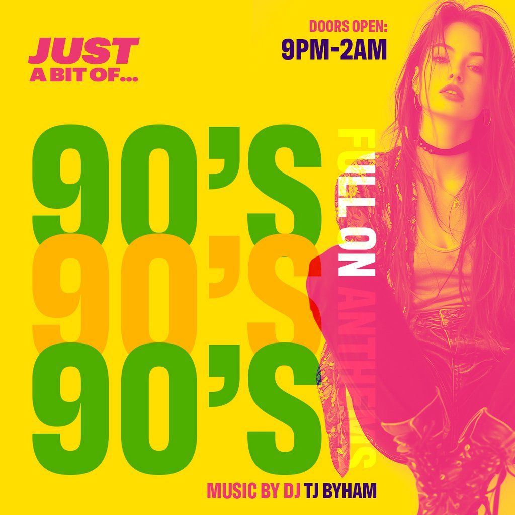 Just A Bit Of... 90's Anthems w/ TJ Byham, 15 August | Event in Bournemouth | AllEvents