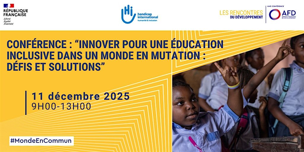 Conférence  sur l'éducation inclusive, 11 December | Event in Paris | AllEvents