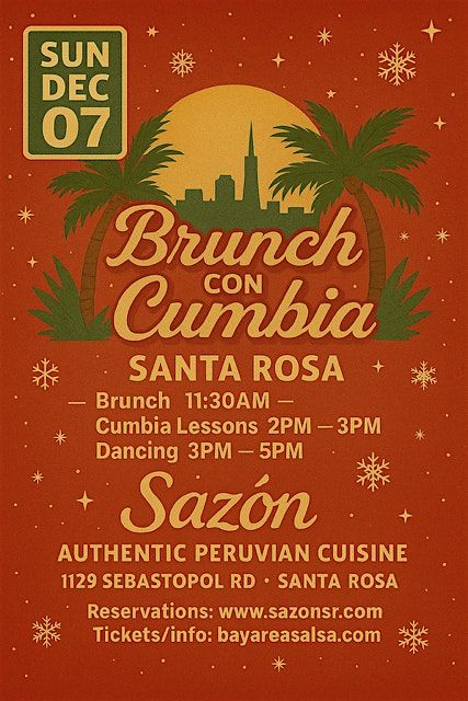 Brunch con Cumbia en Santa Rosa, 7 December | Event in Santa Rosa | AllEvents