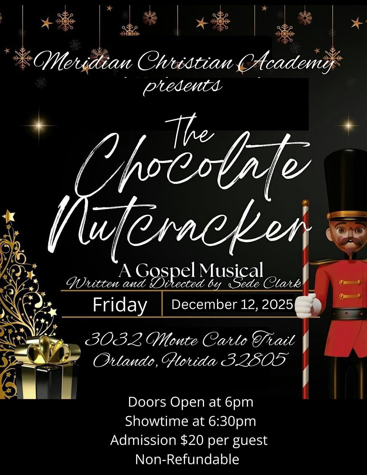 The Chocolate Nutcracker, A Gospel Musical, 12 December | Event in Orlando | AllEvents