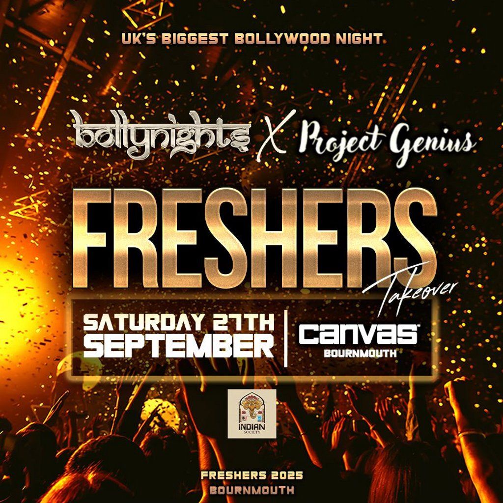 Bournemouth Bollynights x Project genius: Freshers Takeover, 4 October | Event in Bournemouth | AllEvents