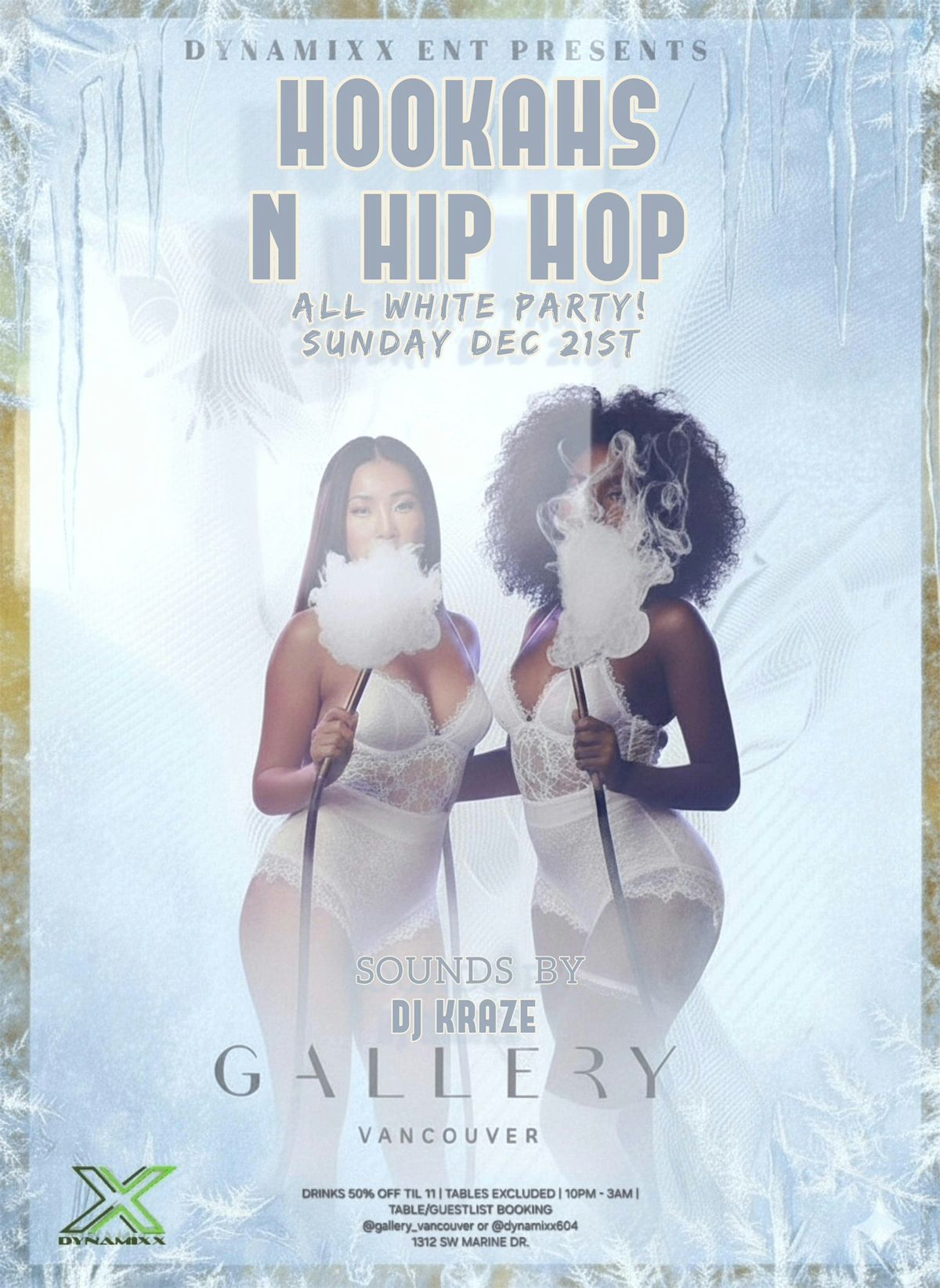 HOOKAHS N HIP HOP ☆ DEC 21ST ☆ GALLERY, 21 December | Event in Vancouver | AllEvents