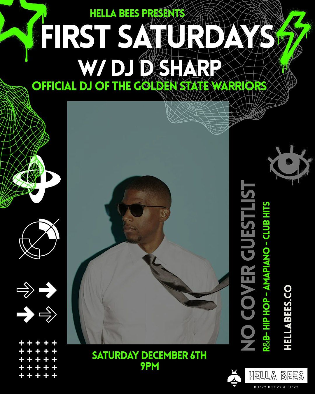 FIRST SATURDAYS Featuring Golden State Warriors  DJ D Sharp, 6 December | Event in Oakland | AllEvents