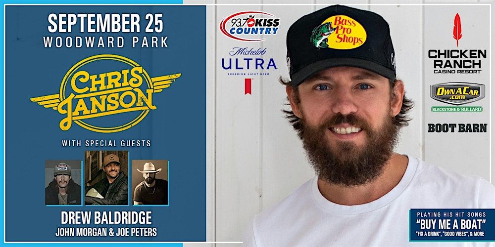 Chris Janson presented by 93.7 KISS Country in Fresno, 25 September | Event in Fresno | AllEvents