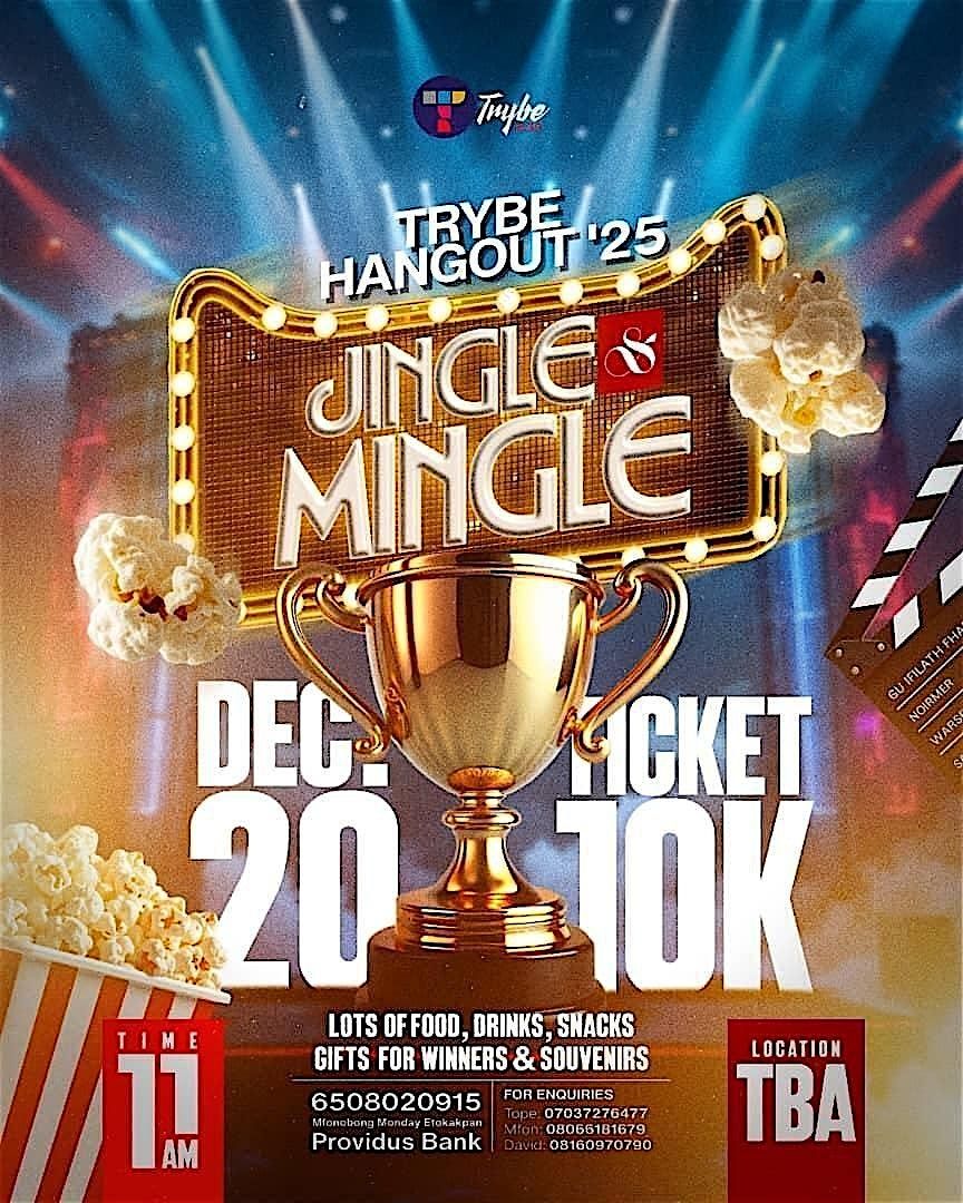 TRYBE HANGOUT ’25 – JINGLE & MINGLE! ✨, 20 December | Event in Lagos | AllEvents