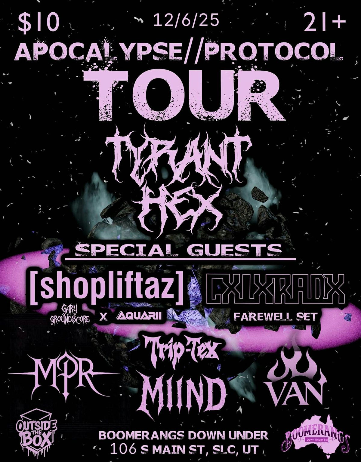 Apocalypse//Protocol, 6 December | Event in Salt Lake City | AllEvents