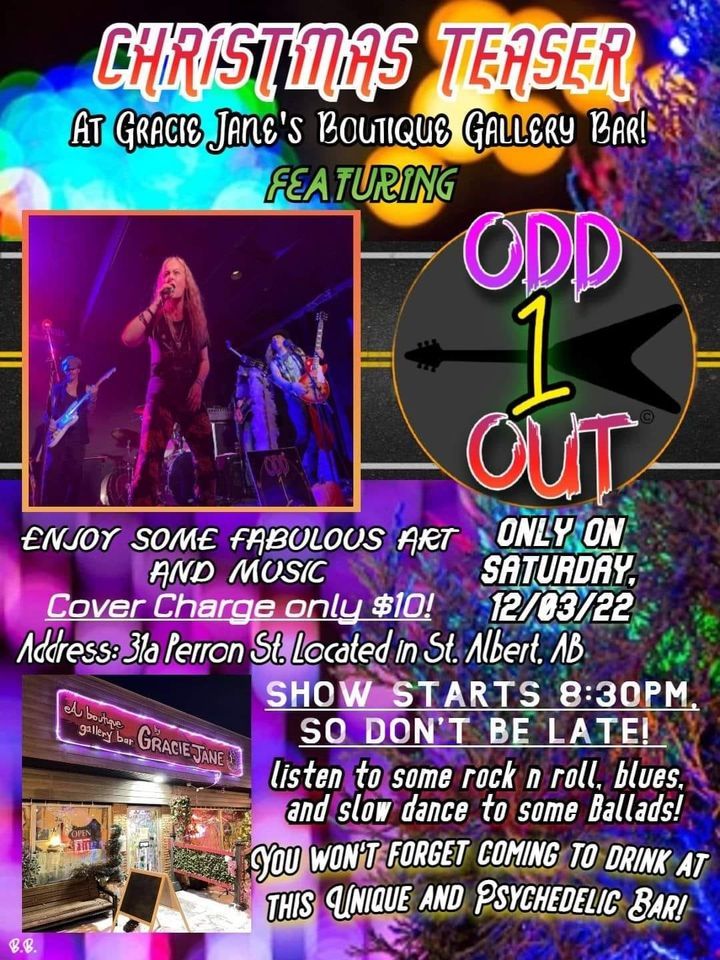 ODD 1 OUT Gracie Janes, A Boutique Gallery Bar by Gracie Jane, Saint