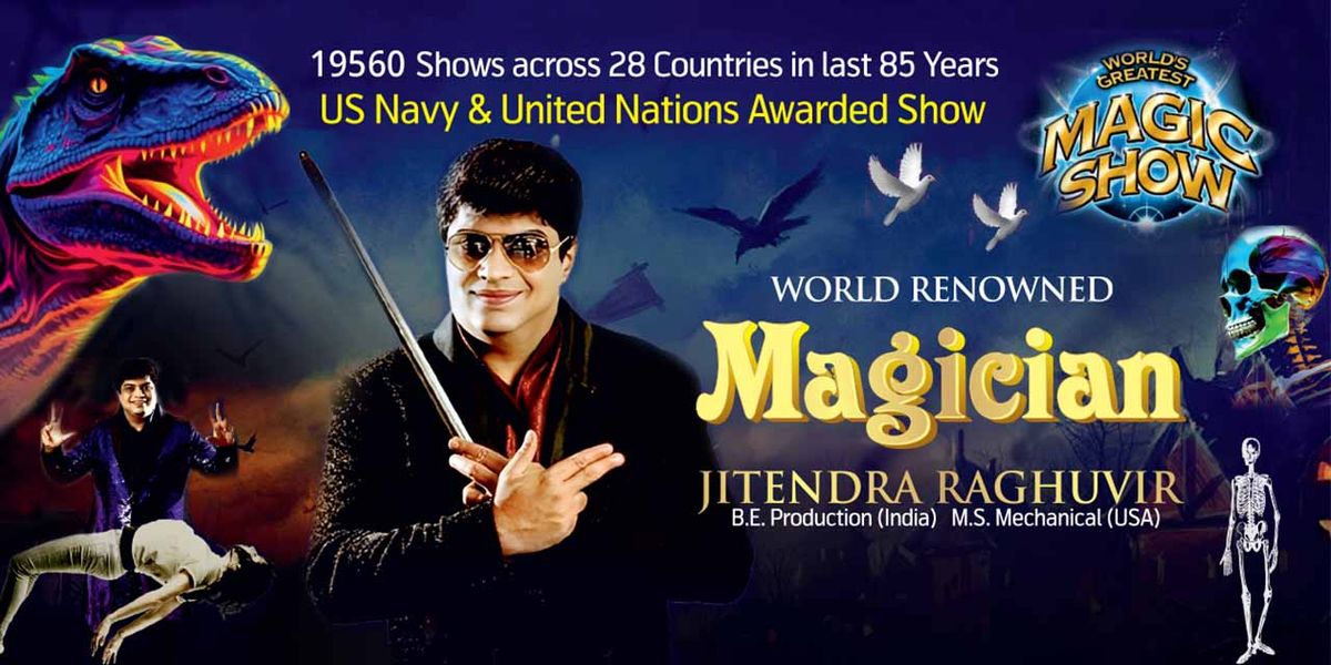 Magician Jitendra Raghuvir - Grand Magic Show, 12 July | Event in Pune | AllEvents