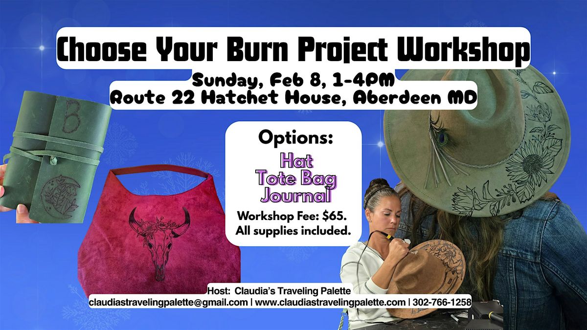 Choose Your Burn Project Workshop & Axe Throw Party!, 8 February | Event in Aberdeen | AllEvents