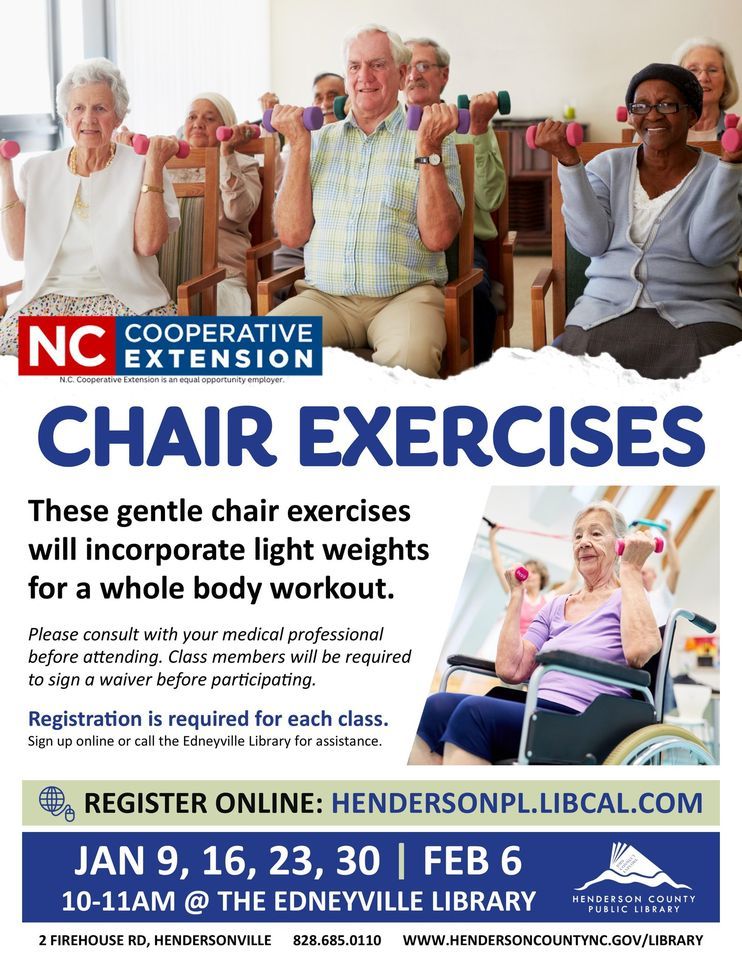 Chair Exercise Class at Edneyville Library, Edneyville Branch Library