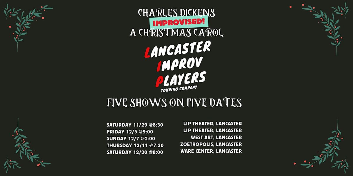 Improvised Christmas Carol at the Ware Center, 20 December | Event in Lancaster | AllEvents