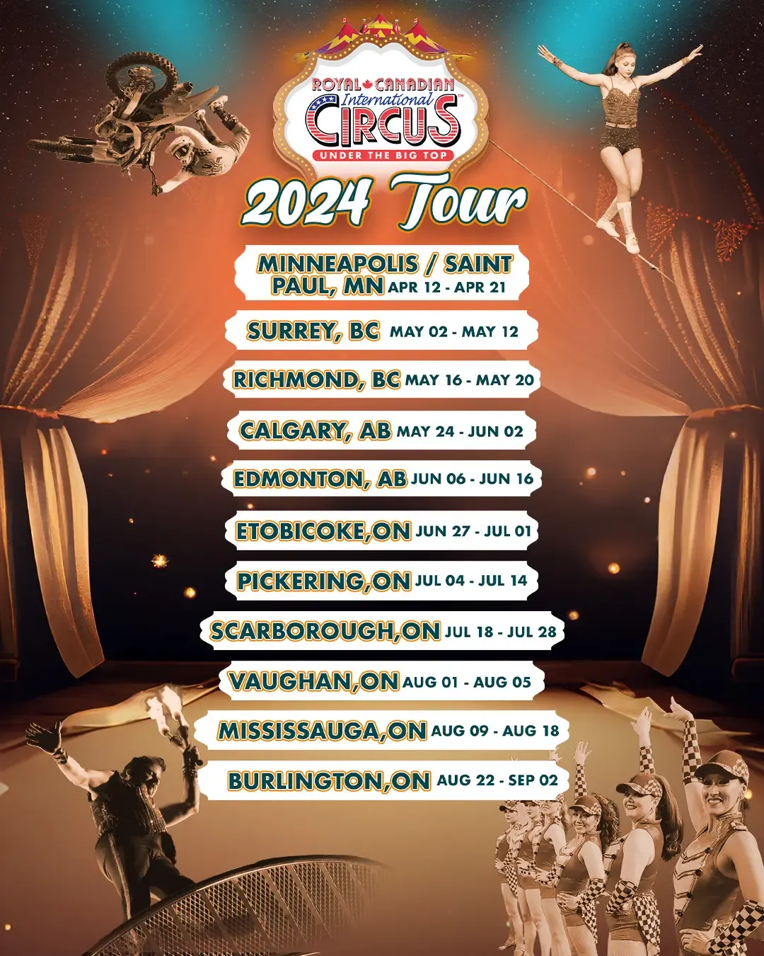 Royal Canadian International Circus at Dixie Outlet Mall, 17 August | Event in Mississauga | AllEvents