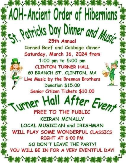 st patricks day clinton ma