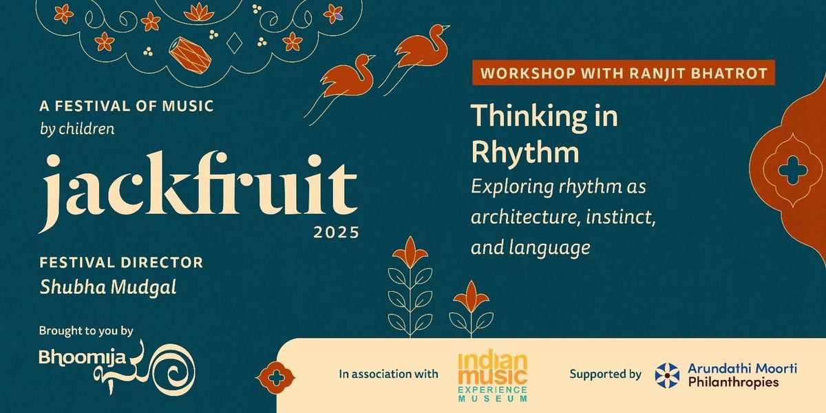 Bhoomija: Thinking In Rhythm - Ranjit Barot, 19 September | Event in Bangalore | AllEvents
