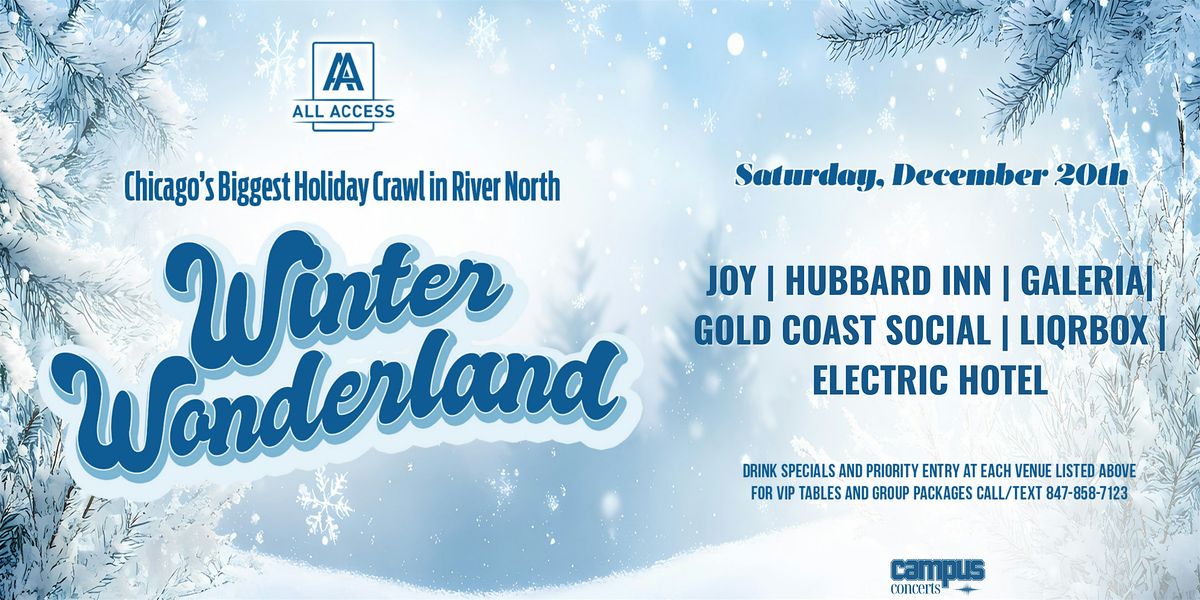 Winter Wonderland Christmas River North Bar Crawl, 20 December | Event in Chicago | AllEvents