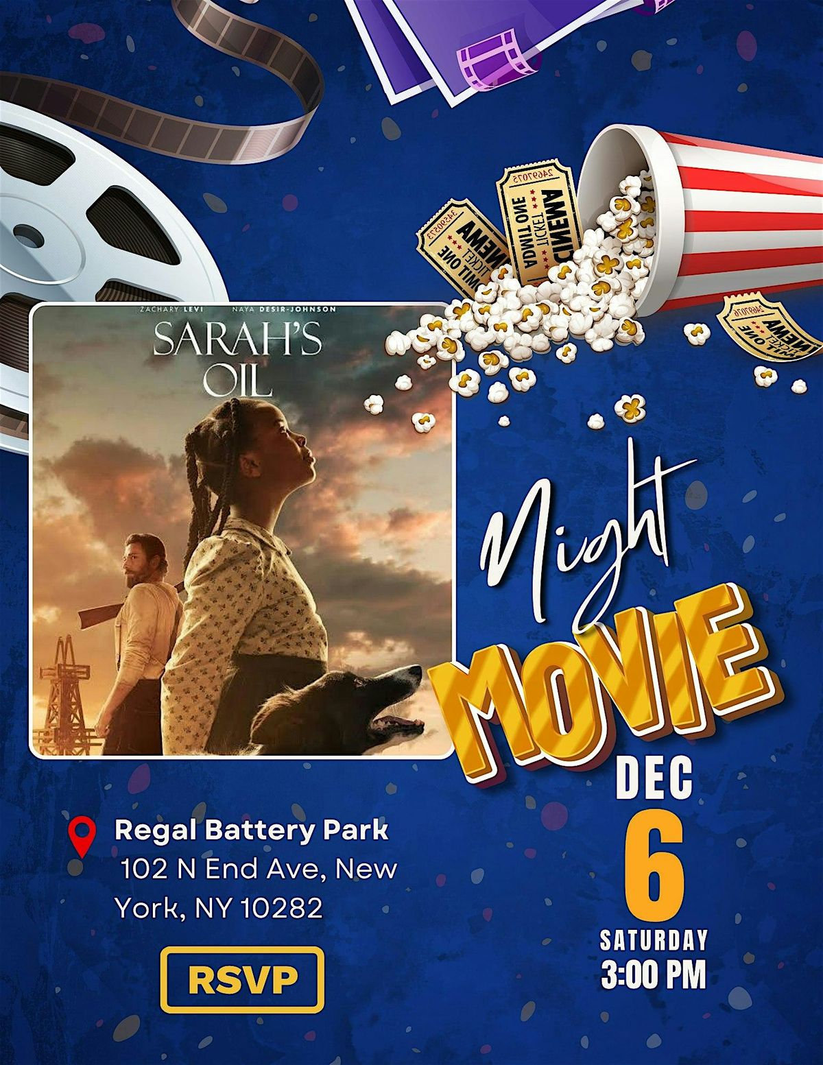 Secure Your Seat Today for Cortelyou’s Private Showing of Sarah’s Oil!, 13 December | Event in New York