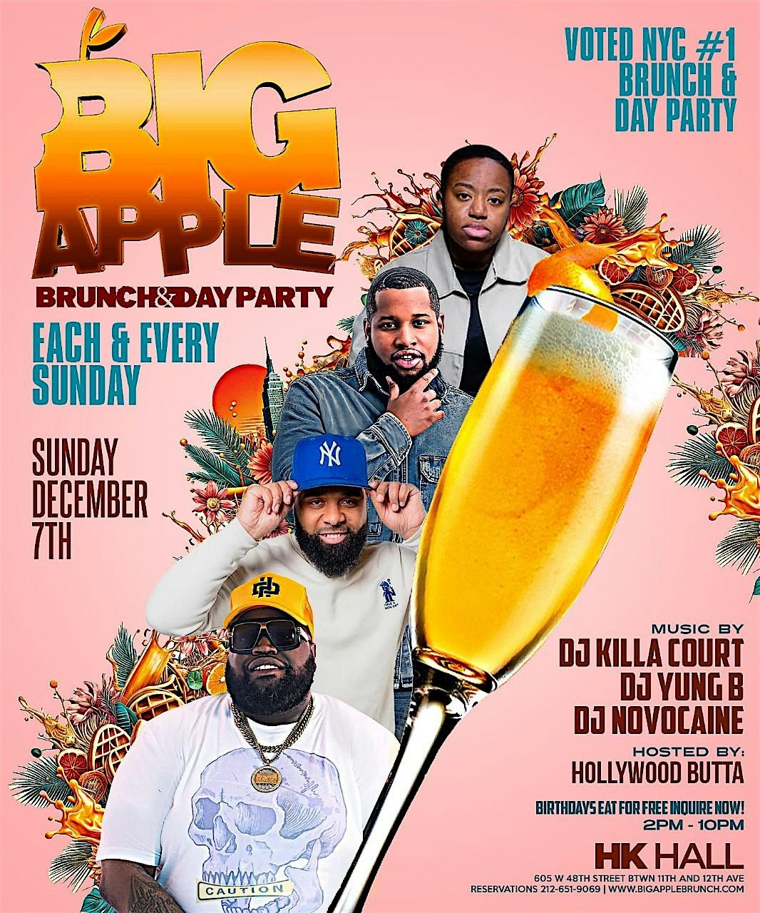 Sunday Funday at The Big Apple Brunch, 7 December | Event in New York | AllEvents