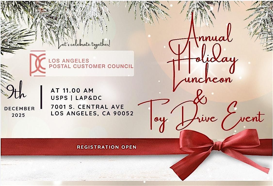 Annual Holiday Luncheon & Toy Drive Event, 9 December | Event in Los Angeles | AllEvents