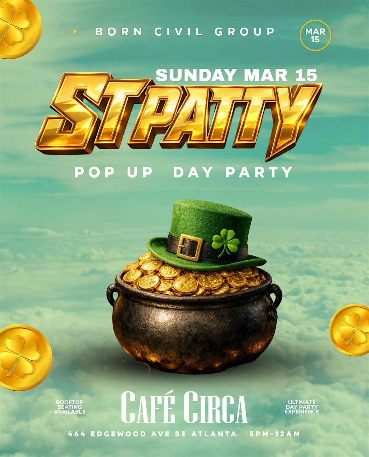 #1 ST PATRICK POP UP DAY PARTY : SUNDAY FUNDAY