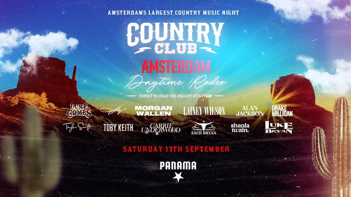 Country Club - Country Music Festival - Amsterdam [LIMITED TICKETS ON SALE NOW!], 13 September | Event in Amsterdam