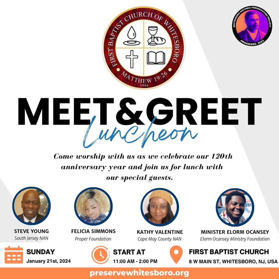 Sunday Worship Service and Reception, First Baptist Church of