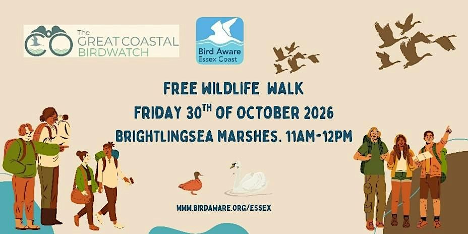 Great Coastal Birdwatch Wildlife Walk - Brightlingsea, Promenade Way ...