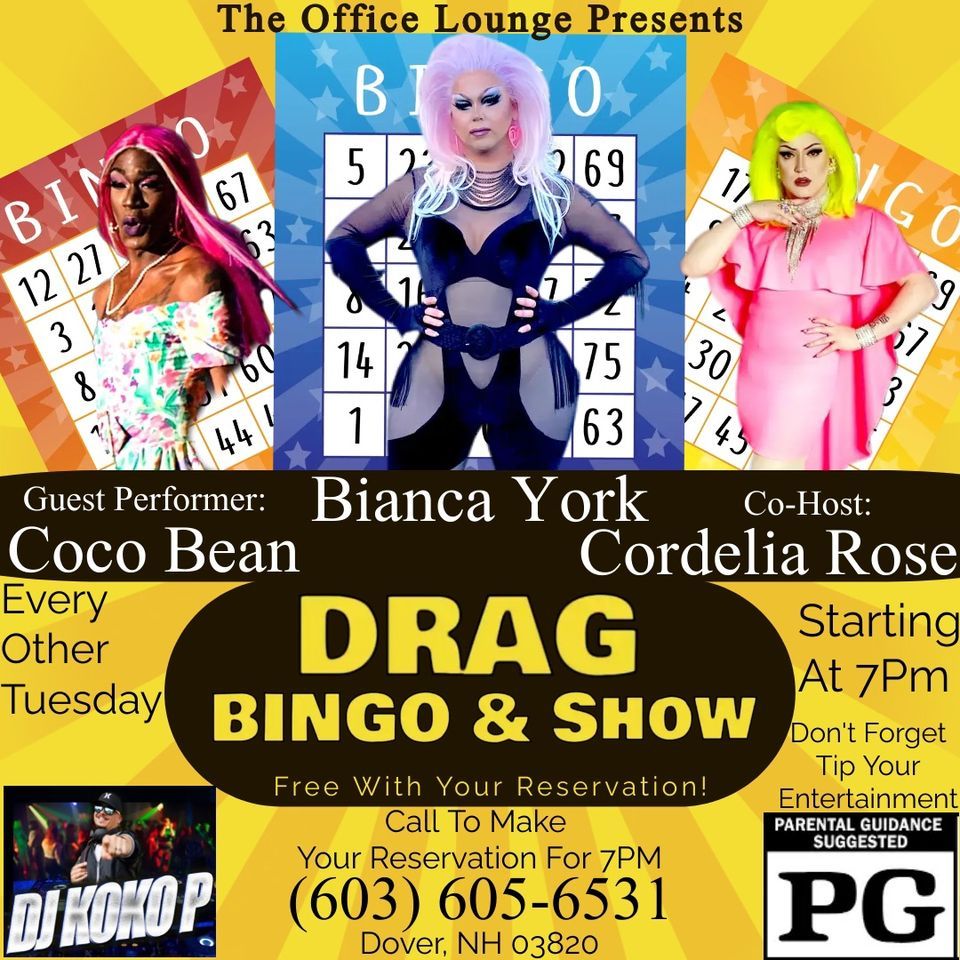 New Drag Bingo (Dover) The Office Lounge, 21 Third ST, Dover, NH