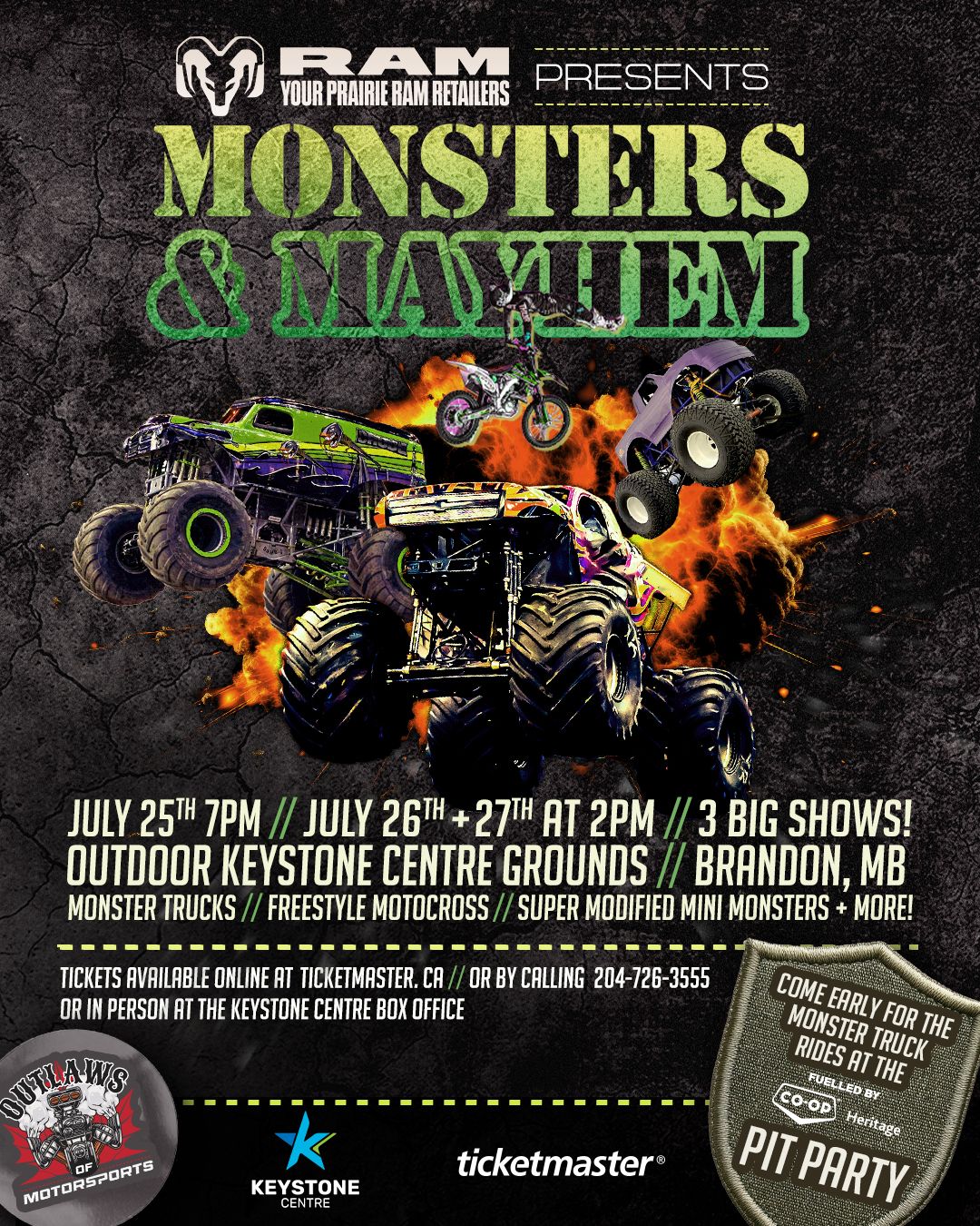 Monsters and Mayhem at SaskTel Centre, 21 February | Event in Saskatoon | AllEvents