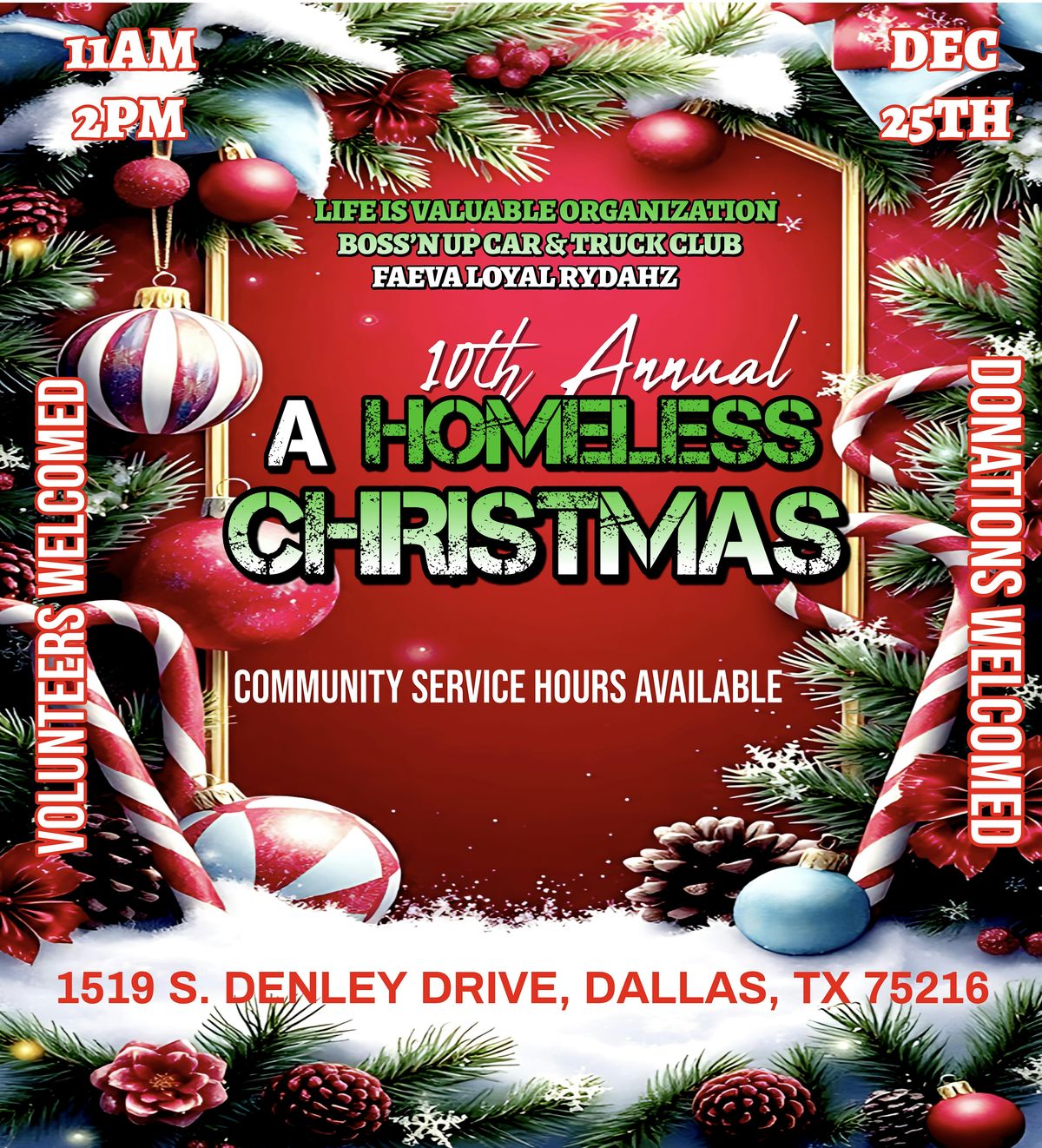 10th Annual A Homeless Christmas, 25 December | Event in Dallas | AllEvents