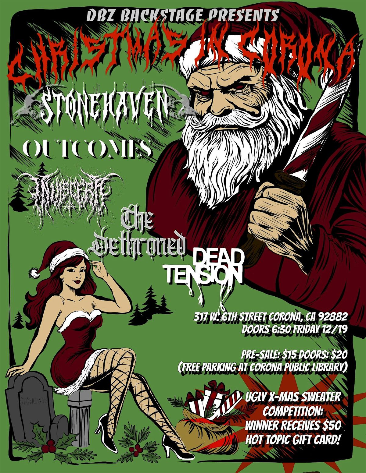 Christmas in Corona at DBZ Backstage with Stonehaven, 19 December | Event in Corona | AllEvents